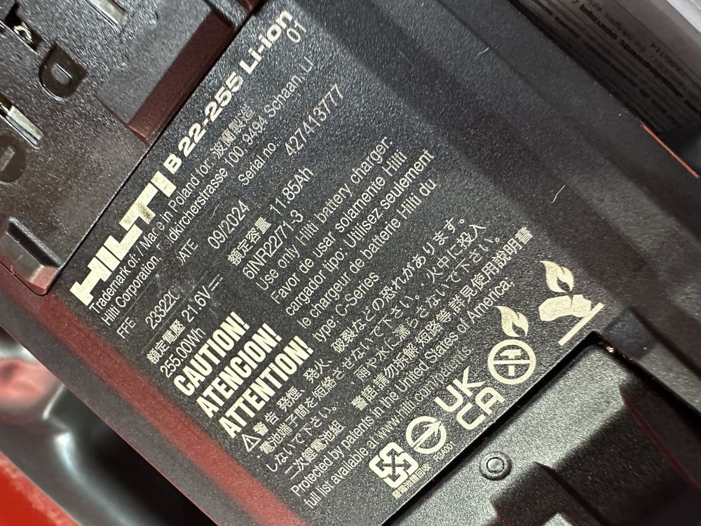 Безщітковий аккумуляторний перфоратор Hilti Te 60 22 ATC AVR Nuron