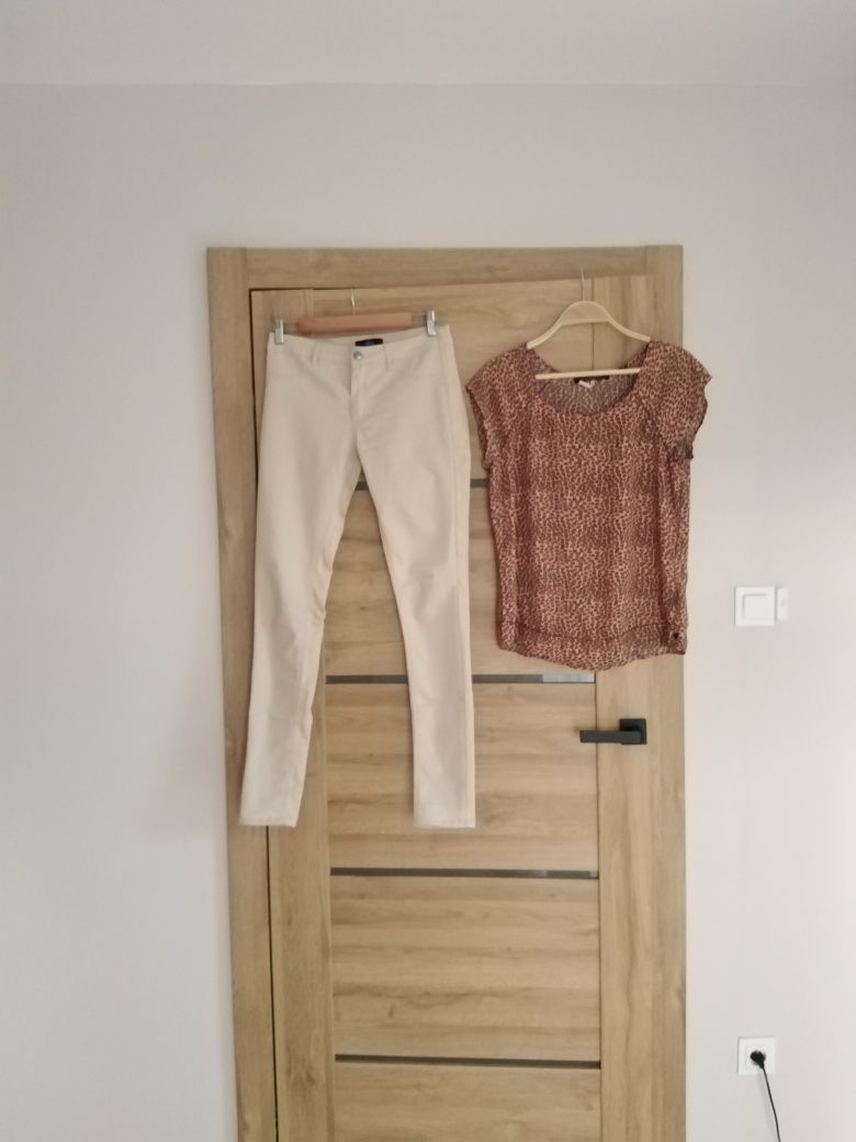 Zestaw 36,spodnie rurki Ellos 36 bawełna+bluzka Scotch&Soda 36