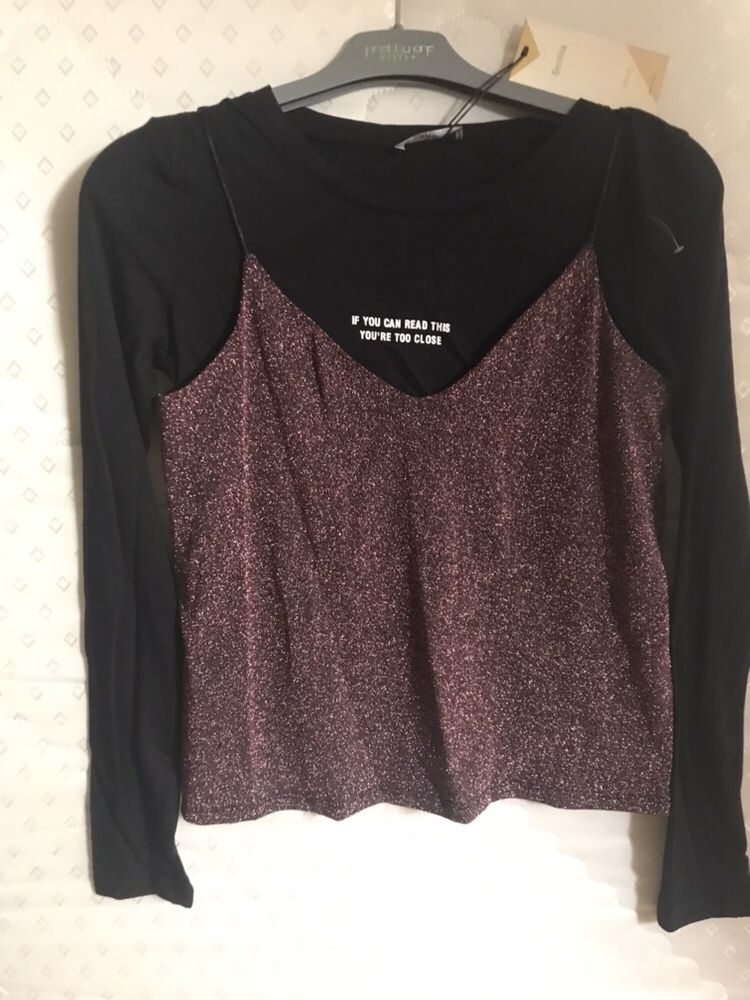 BERSHKA 2 NOWE bluzki (2x ) r. XS