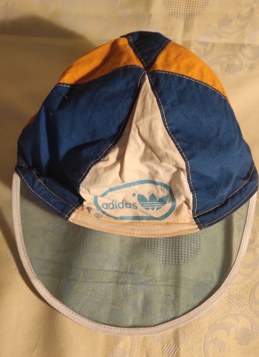 Czapka z daszkiem Adidas kolarska vintage PRL