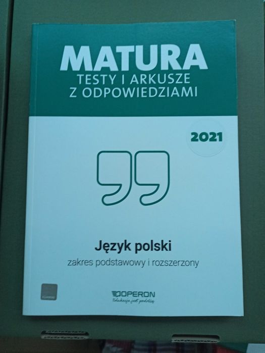 Matura testy i atkusze z odpowiedziami Operon Jezyk polski PP PR