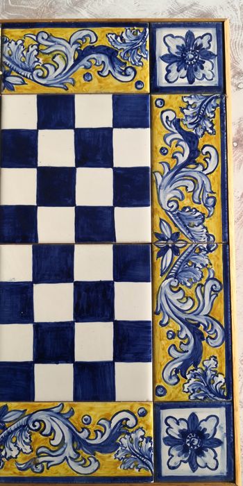 Tabuleiro de Xadrez em azulejos