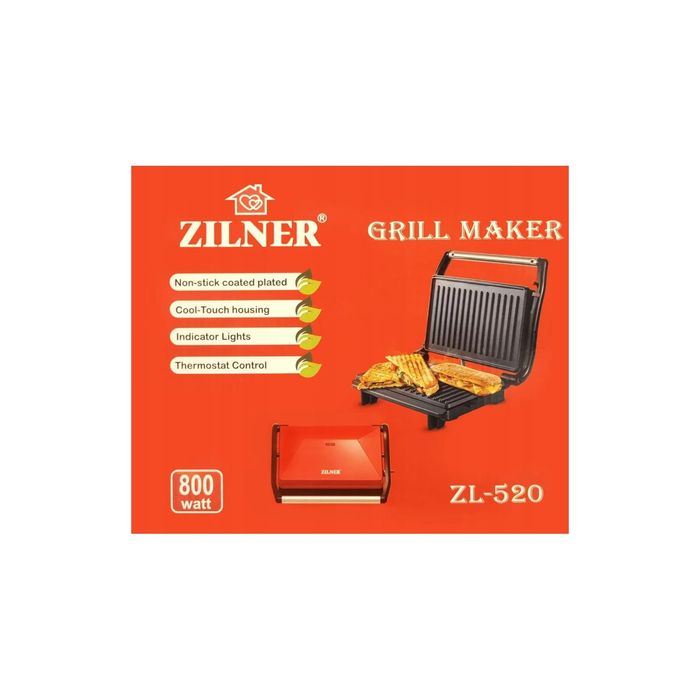 Opiekacz do kanapek grill toster elektryczny sandwich panini tortilla