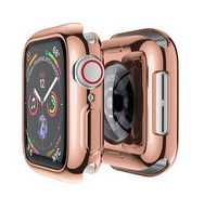 Etui do do Apple Watch case 42/44/45 mm Case Silikon Nowe Rosegold
