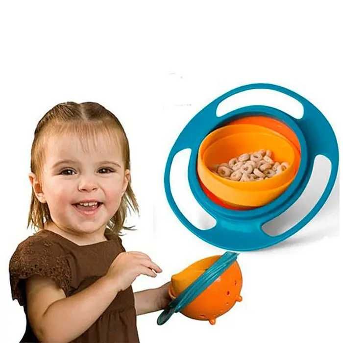 Детская тарелка непроливайка неваляшка Universal Gyro Bowl