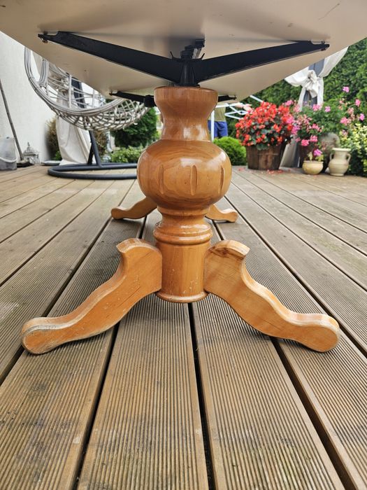 Podstawa stolika kawowego nogi toczone ławy vintage retro