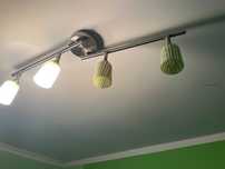 lampa sufitowa zielona