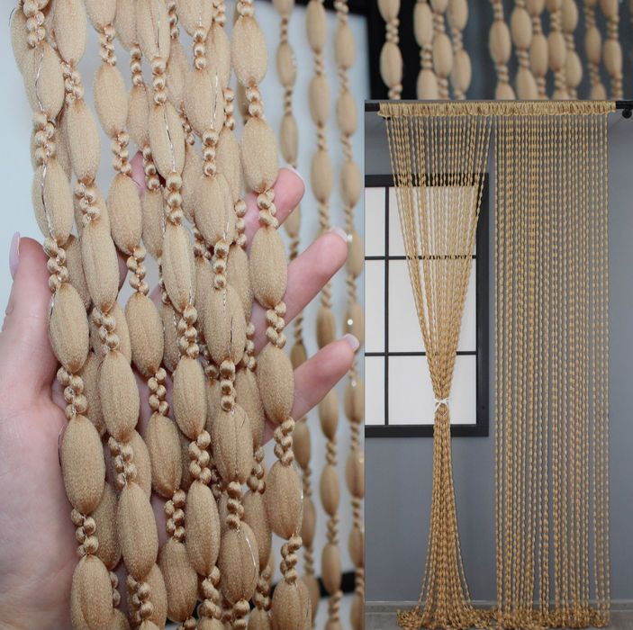 Плюшеві Штори нитки Дощ шиніл тюль гардини