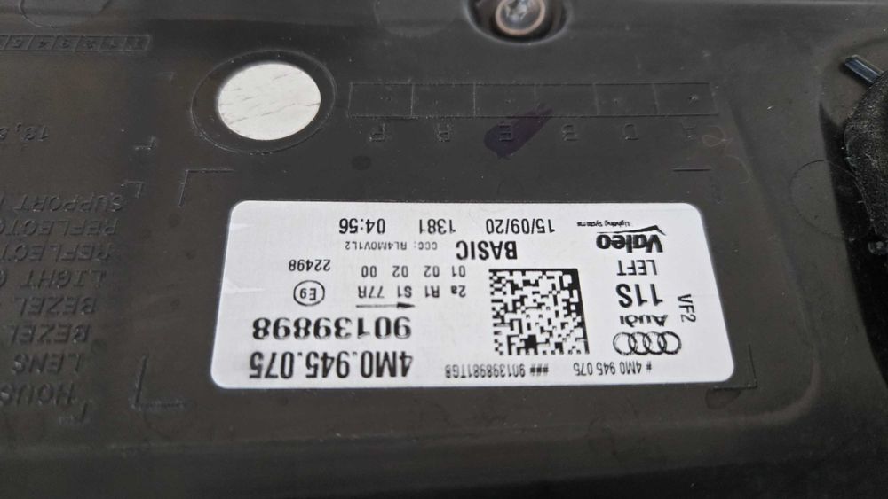 Задні ліхтарі Audi Q7 4M 2020 Європа