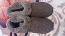 Pantufa masculina - chinelo de casa forrada de la