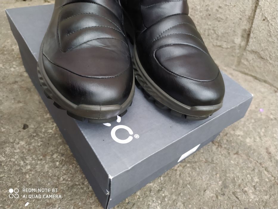 Ecco 41 ботинки жіночі єврозима чоботи шкіряні черевики сапоги ессо