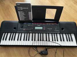 YAMAHA keyboard PSR E263 YPT-260, stojak + pokrowiec