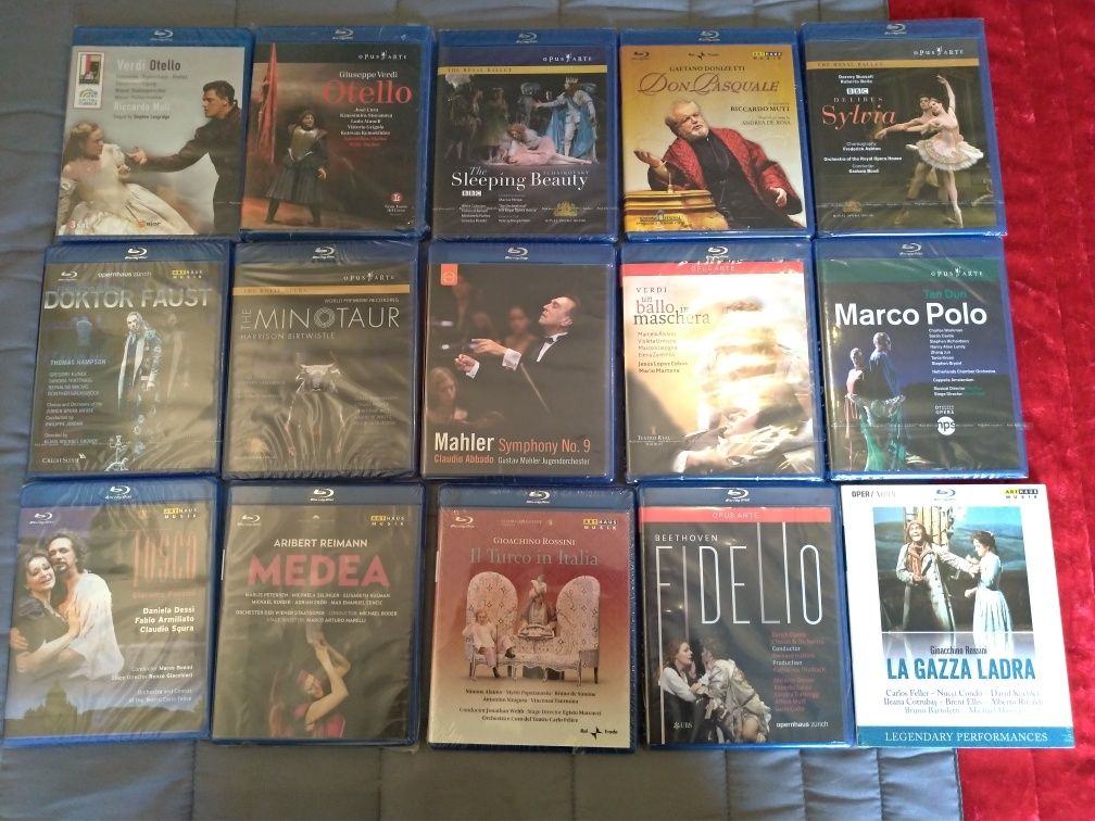 Blu-rays de Ópera selados
