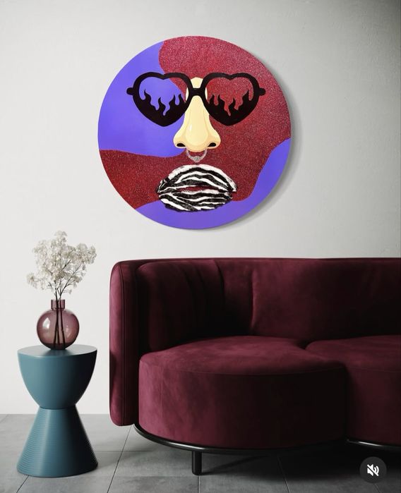 Nowoczesny okrągły obraz