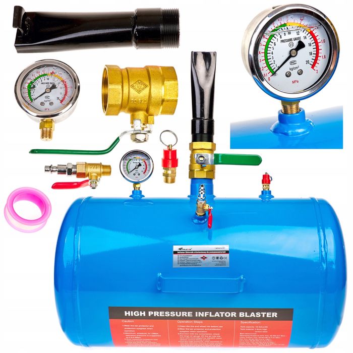 Бустер инфлятор 20 л., для взрывной накачки шин Falcon 03111