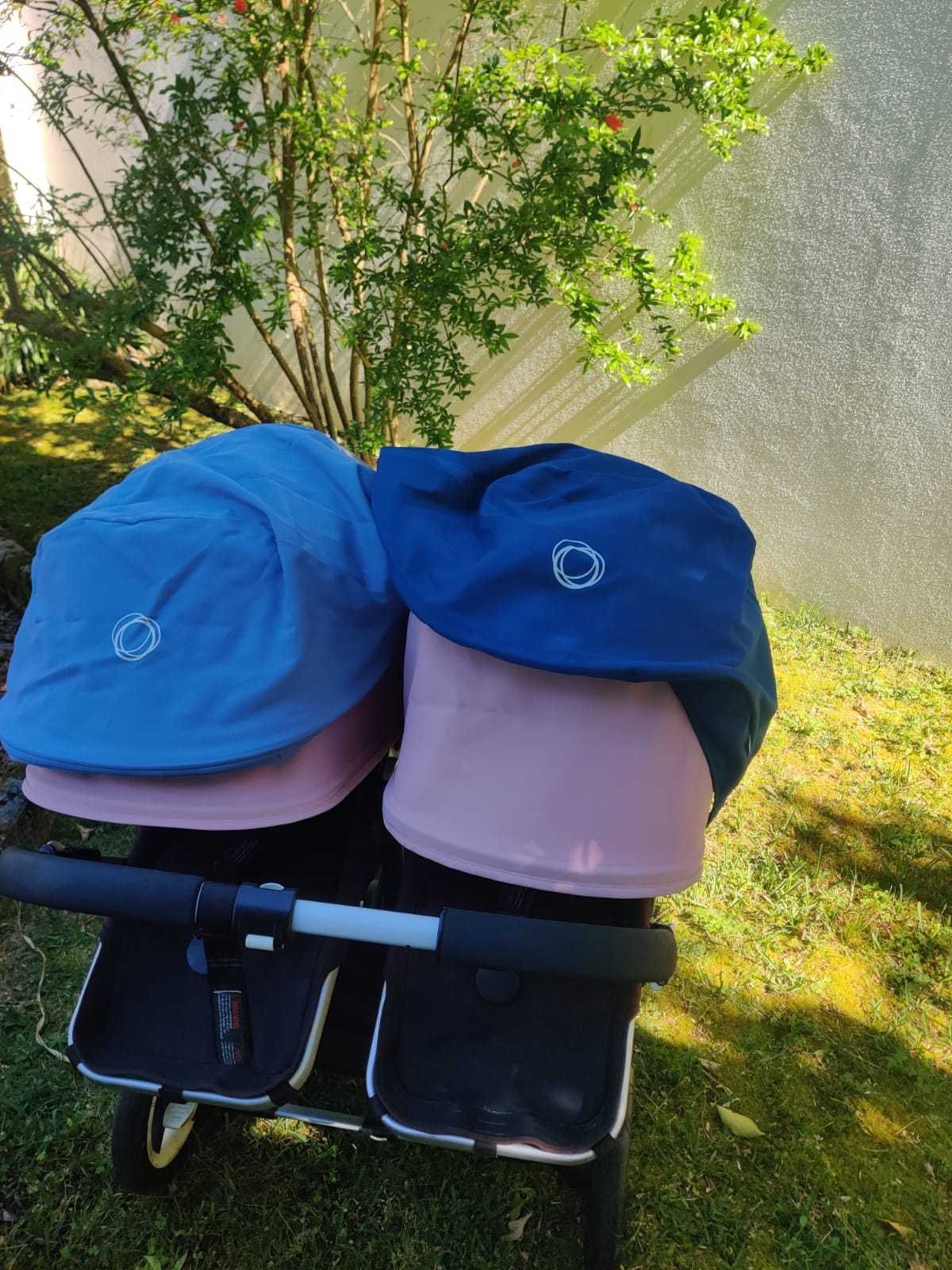 Carrinho gémeos Bugaboo donkey + ovos + isofix