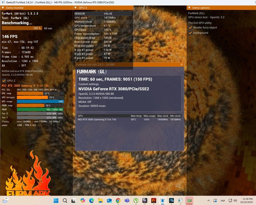 Ігровий ПК Ryzen 7 5700X, RTX3080 MSI Gaming X Tri