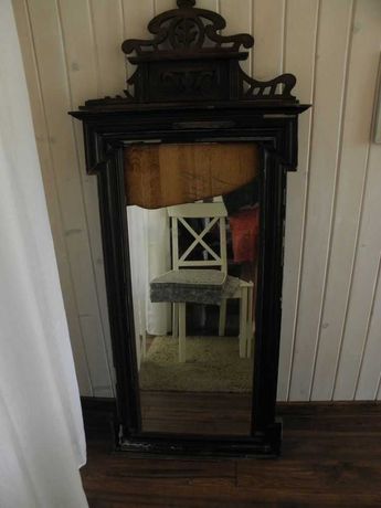 Zabytkowe lustro 154x70 cm do renowacji XIX-XX w.
