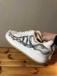 Nike air force 1 skeleton white