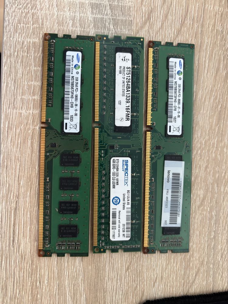 Pamięć ram ddr3 2x2gb + 4gb ddr3