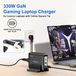 Lenovo laptop,Uniwersalny zasilacz 330W Kingma, Slimq maleńki GaN