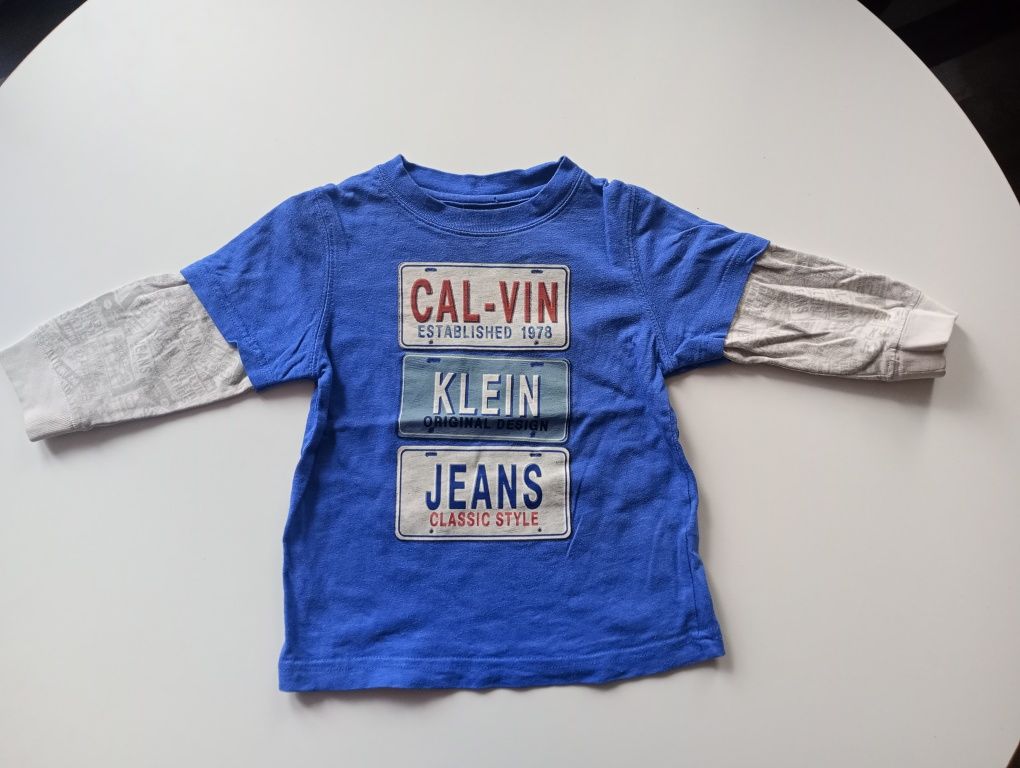 Koszulka bluzka t-shirt z długim rękawem Calvin klein 92