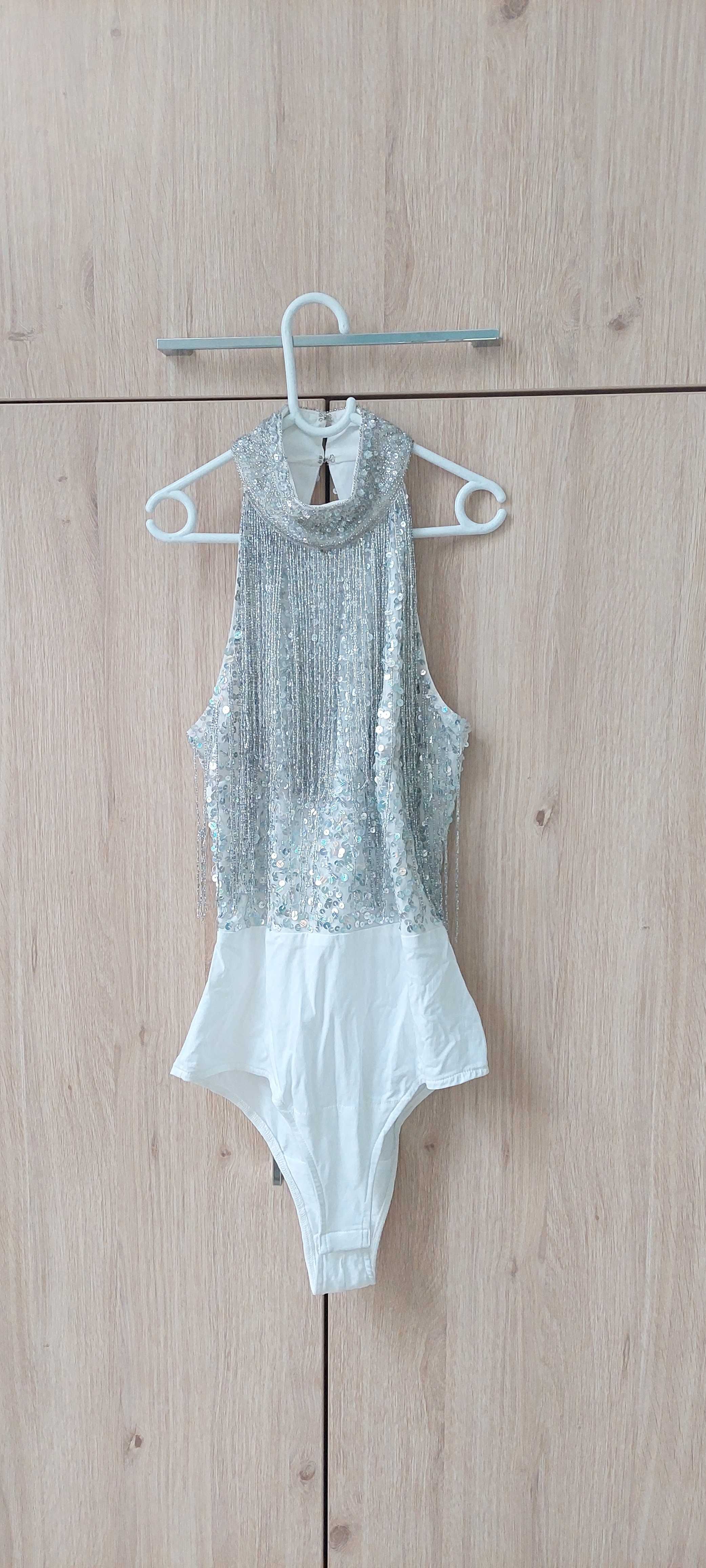 NOWE body, top lace and beads,lace&beads, body do tańca towarzyskiego