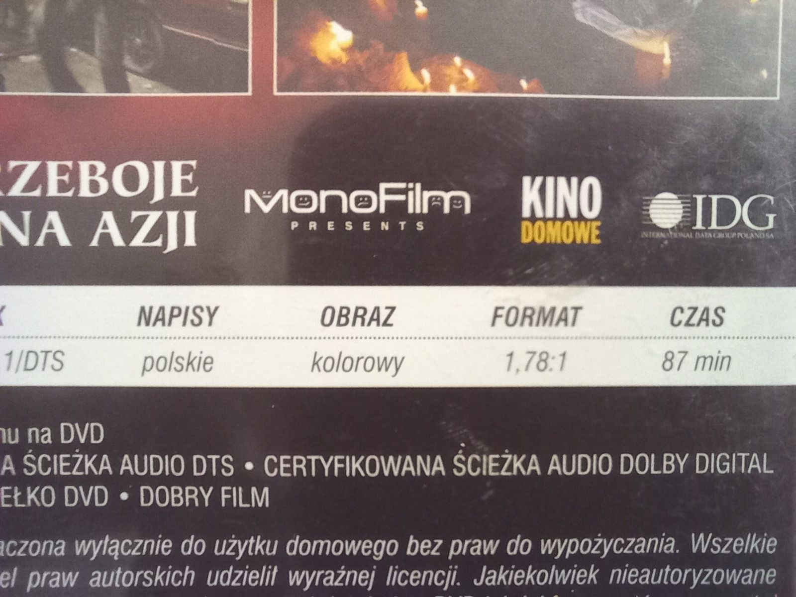 Film Tygrysia Klinga DVD Video