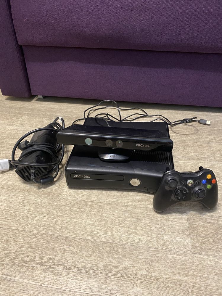 Xbox 360 + Kinect + 6 игр