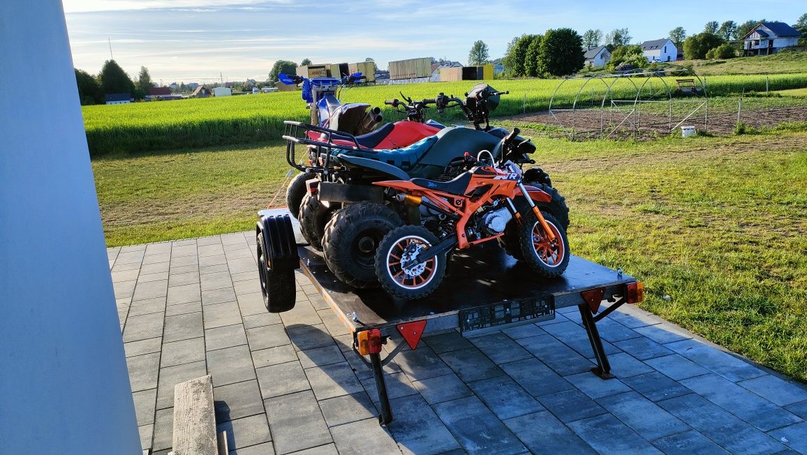 Duża przyczepa, ocynk, 1550kg, do balia, quad, opony zamienię na małą