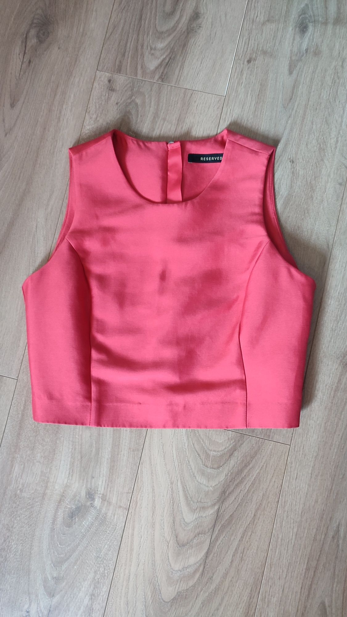 Bluzka z krótkim rękawem t-shirt sportowy adidas czerwony xxl