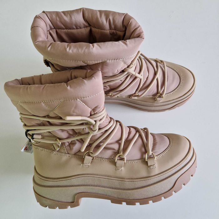 Сапоги дутики zara зима 37