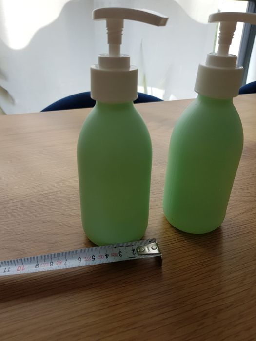 Butelki szklane z dozownikiem 5szt. pojemnik na mydło krem szampon