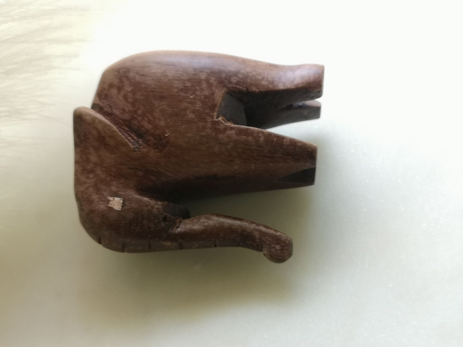 figurka słoń drewno tekowe