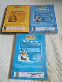 3 DVD Dysney "O mundo maravilhoso dos animais"