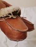 Skórzane niechodki wełna Dł wkladki 13 cm