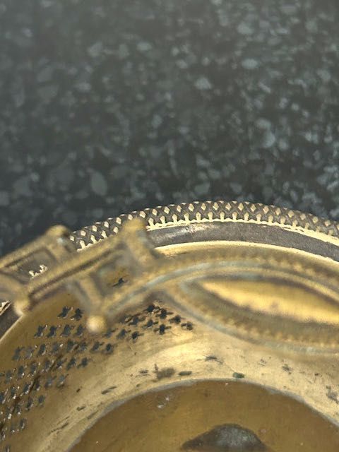 Metalowy koszyczek mosiądz, mosiężny koszyczek stary antyk