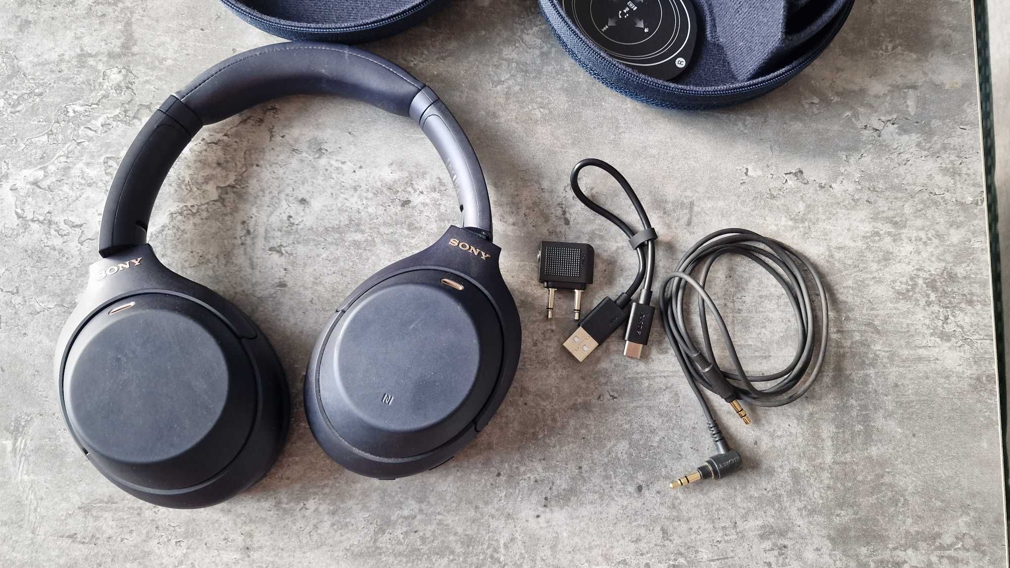 Słuchawki bezprzewodowe Sony WH-1000XM4 niebieskie