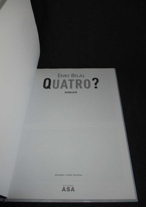 Livro BD Quatro? Último Acto Enki Bilal Asa CD