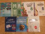 Livros fichas 8°ano Português, Matemática, Francês, Geografia, etc