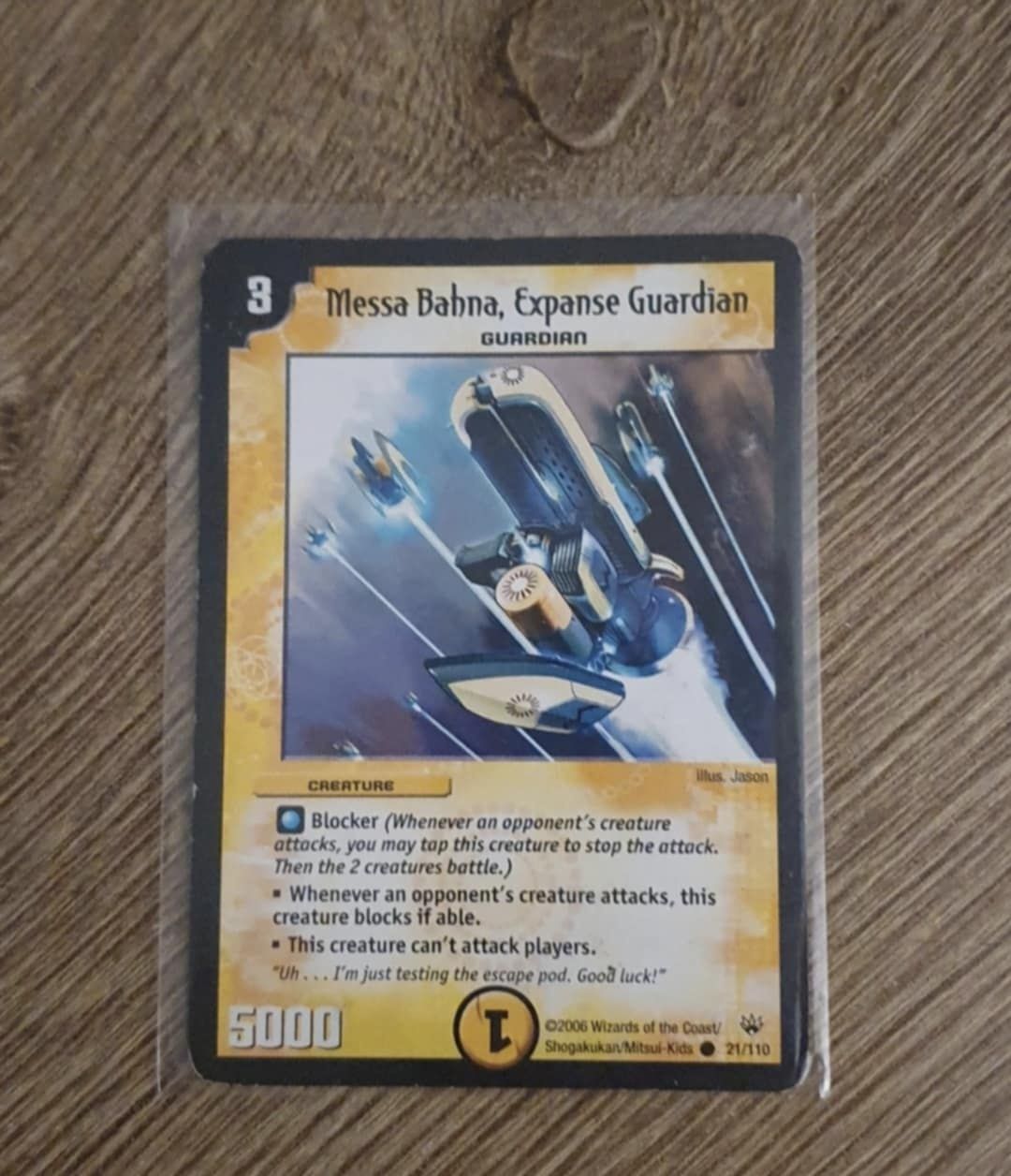 Karta DuelMasters "Messa Bahna, Expanse Guardian"