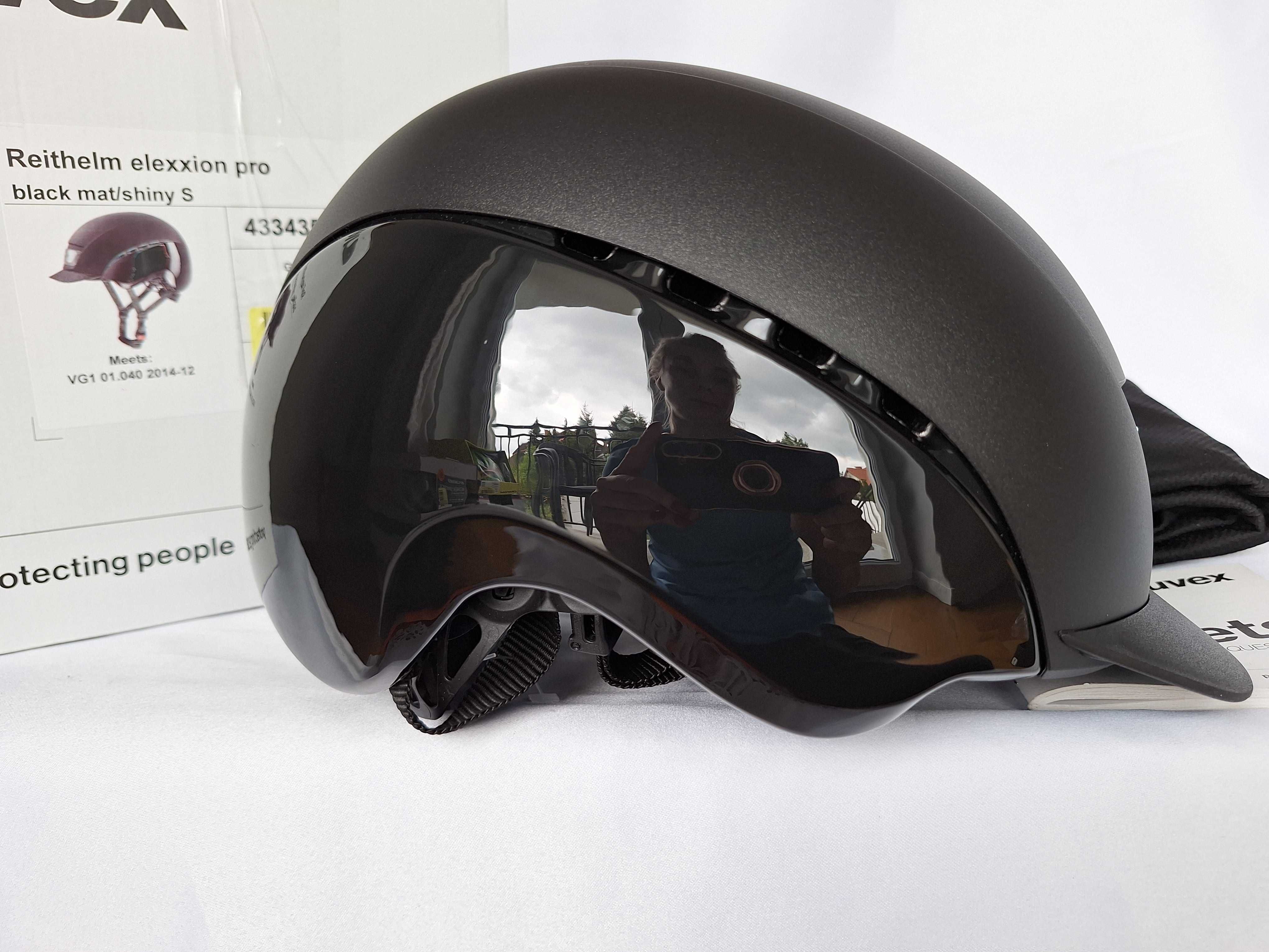 Kask jeździecki toczek Uvex Reithelm Elexxion Pro Black S 55-56cm