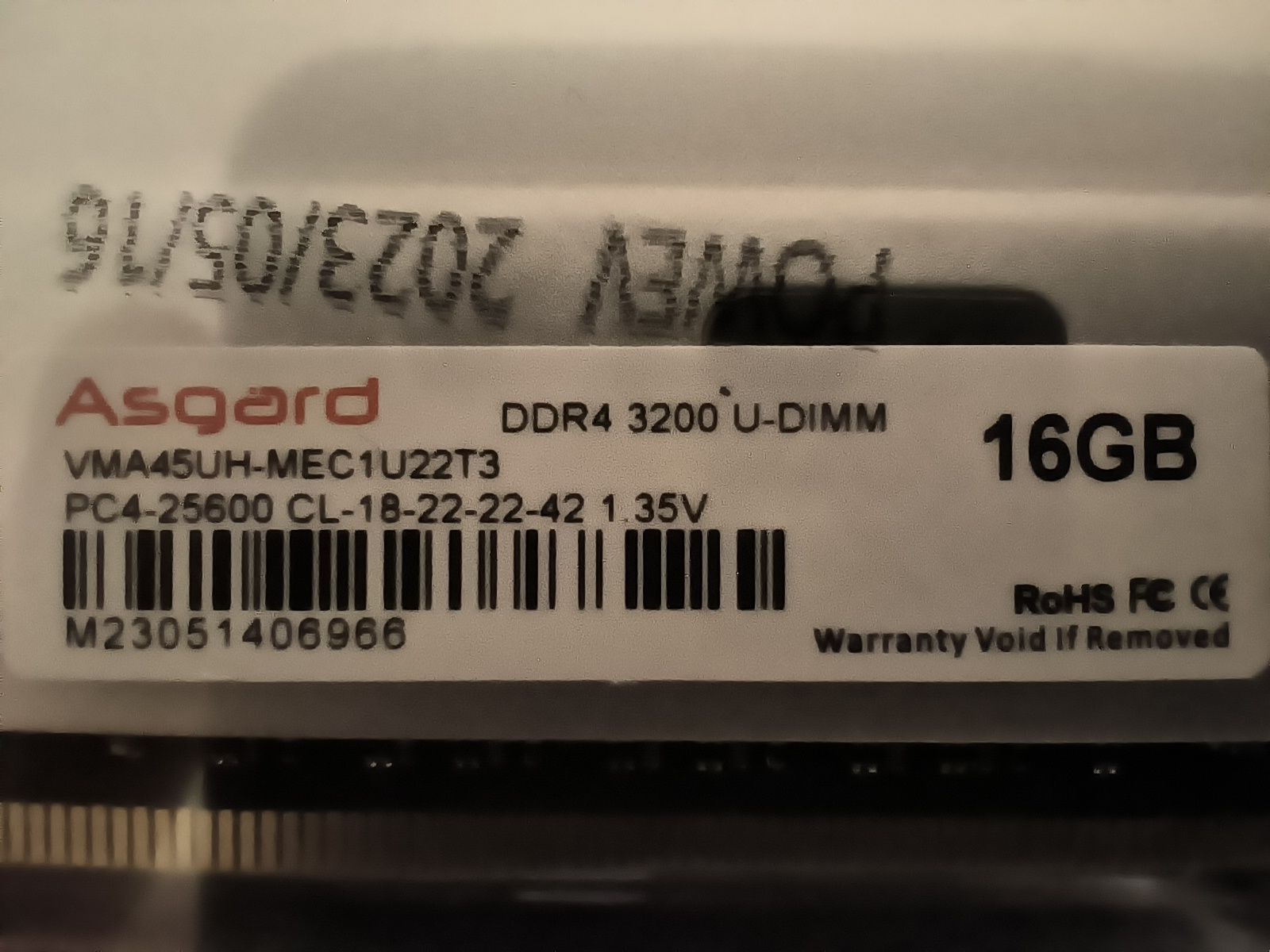 Оперативна пам'ять DDR4 3200Mhz 16GB