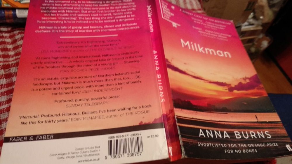 книга наглийский anna burns milchmann молочник