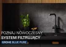 Bateria GROHE Blue Pure Minta 30590KF0 Czarny
trójdrożna