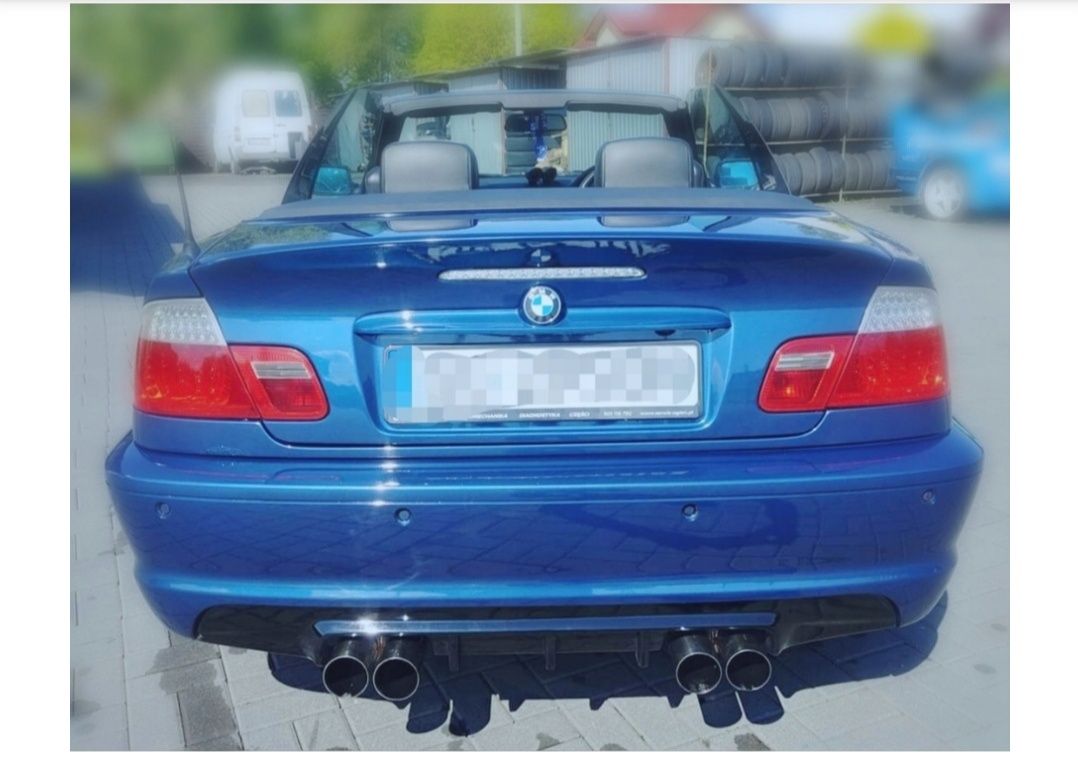 Dyfuzor BMW E46 M-pakiet wzór CSL GTR spoiler flapsy