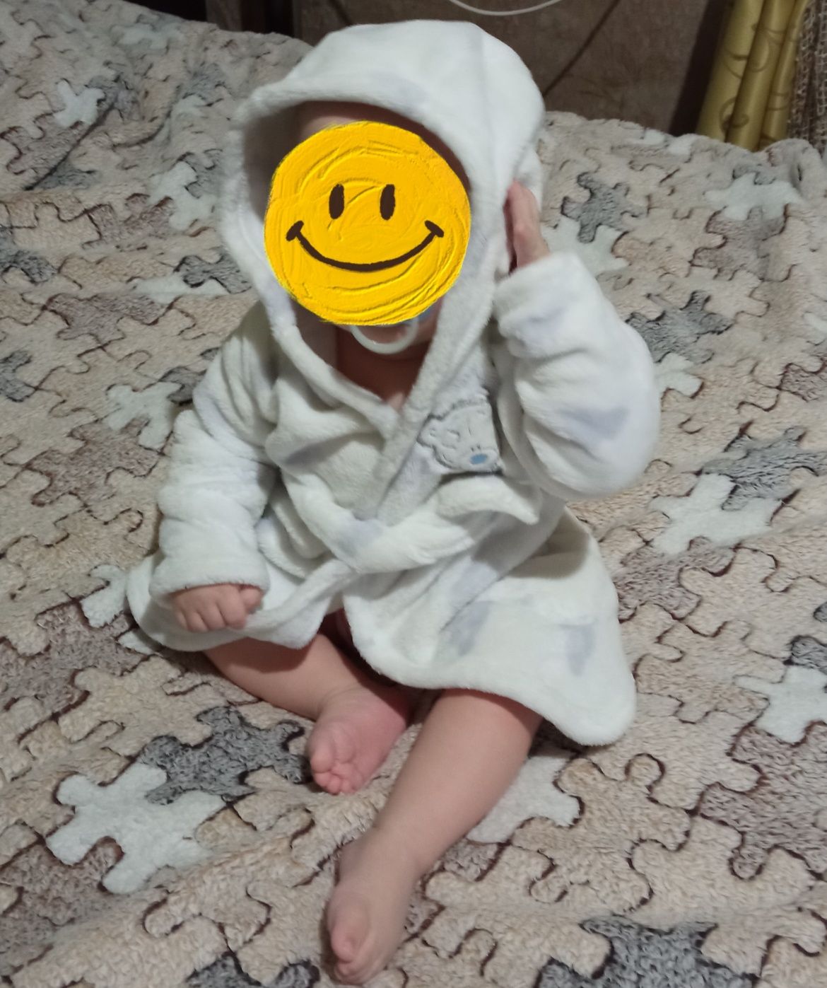 Детский теплый  халат на малыша