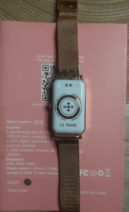 Умные часы ZDK ZX19 женские золотые