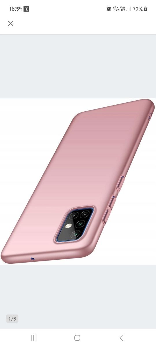 Nowe nieużywane ETUI plecki SLIM FROSTED MATT DO SAMSUNG A51 + szkło