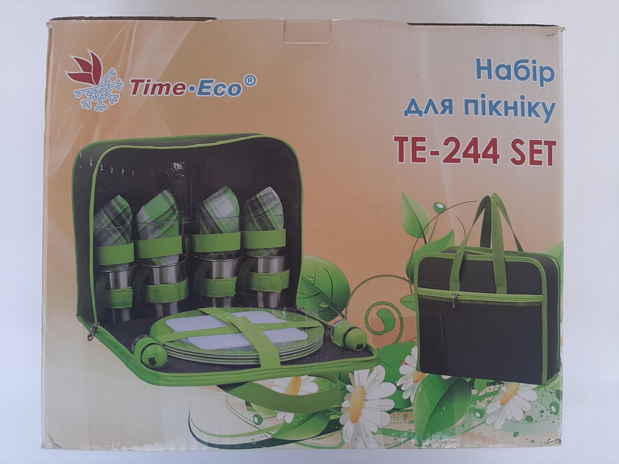 Набор для пикника на 4 человека Time Eco TE-244 Set 4 Green